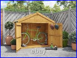 3x6 Wooden Garden Storage Shed Outdoor Apex Tool Bike Store BillyOh Mini Master