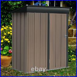 6X 5FT Metal Garden Shed Storage House Bikes Tools Container Sheds Metal Roof UK