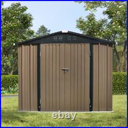6 X 8 Outdoor Storage Garden Shed Apex Roof Free Foundation Tool Box With Base