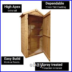 BillyOh 3x2 Tongue and Groove Garden Log Store Sentry Box Grande Outdoor Wooden