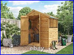 Garden Shed Apex Roof Overlap Outdoor Wooden Storage 4x6 16x8 BillyOh Keeper