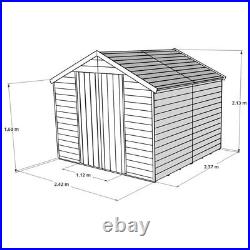 Garden Shed Apex Wooden Storage 4x6 12x8 T&G Window Windowless BillyOh Master