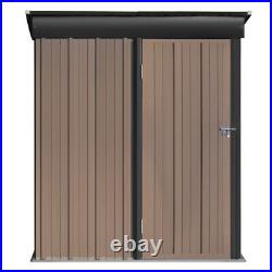 Garden Shed Galvanised Metal Sheds Outdoor Storage House With Door & Ventilation