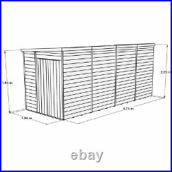 Garden Shed Pent Wooden Storage 8x6 16x6 T&G Window Windowless Option Switch
