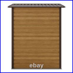Garden Shed Wood Effect Tool Bike Storage House Wood Grain Effect With Two Vents