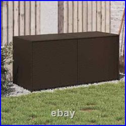Garden Storage Box Bench Container Chest Shed Blanket Box Poly Rattan vidaXL
