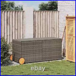 Garden Storage Box Bench Container Chest Shed Blanket Box Poly Rattan vidaXL