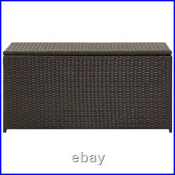 Garden Storage Box Patio Chest Truck Poly Rattan Cushion Shed Box Outdoor Case