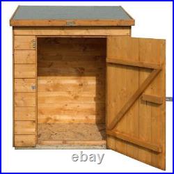 Garden Storage Shed Rowlinson Shiplap Compact Wooden Patio Tool Store Unit