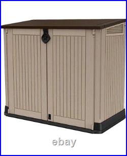 Keter Store It Out Midi Garden Storage Shed Beige/Brown (NEW IN A BOX)