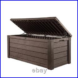 Keter Westwood Outdoor Garden Storage Box 570L Brown 17209744