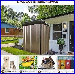 Metal Garden Shed 5X3, 6X4, 8 X 4 ft Outdoor Garden Storage House WITH FREE BASE
