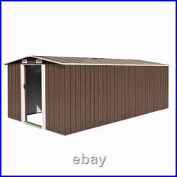 Metal Garden Shed Outdoor Storage House Heavy Duty Tool House Organizer Carports