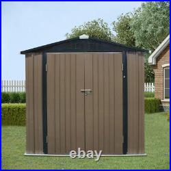 Metal Garden Shed Utility Tool Storage Box House 3X5FT, 4X6FT, 6X8FT