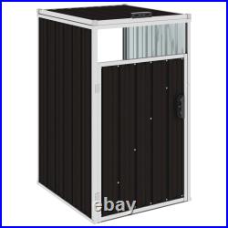 Metal Wheelie Bin Storage Shed Steel for 1/2/3/4 Trash Can Container Garden Box