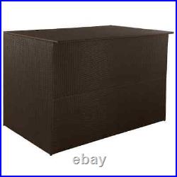 Outdoor Garden Storage Cushion Box Chest Poly Rattan Patio Chest Trunk Container