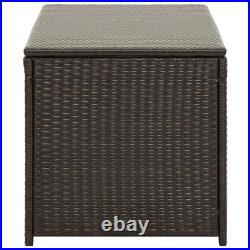 Outdoor Storage Box Garden Patio Chest Lid Poly Rattan Cushion Shed Box UK