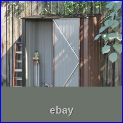 Outdoor Storage Shed Steel Garden Shed with Lockable Door for Backyard Patio Lawn