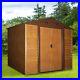 Outsunny_9x6ft_Metal_Wood_Effect_Garden_Shed_Tool_Bike_Furniture_Storage_Brown_01_hnnb