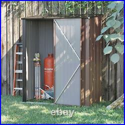 Outsunny Outdoor Garden Shed Steel Lockable Door Tool Bike Equipment Storage