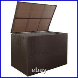 Storage Outdoor Box Garden Patio Chest Poly Rattan Container Box Patio Furniture