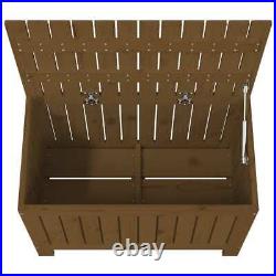 VidaXL Garden Storage Box Honey Brown 76x42.5x54 cm Solid Wood Pine UK BDY
