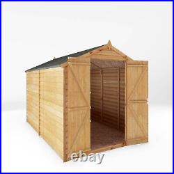 Waltons 10x6 Wood Garden Shed Overlap Apex Storage Double Door No Window 10ft6ft