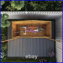 Waltons 3x7 Wooden Garden Shed Shiplap Apex Double Door Bike Storage 3ft 7ft