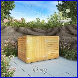 Waltons 4x6 Wooden Garden Shed Bike Storage Overlap Double Door Pent 4ft 6ft