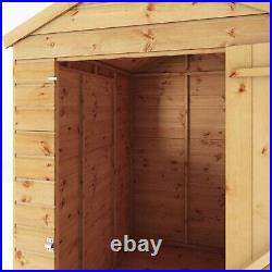 Waltons 6x4 Wooden Garden Shed Shiplap Reverse Apex Windowless Storage 6ft 4ft