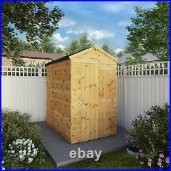 Waltons 6x4 Wooden Garden Shed Shiplap Reverse Apex Windowless Storage 6ft 4ft