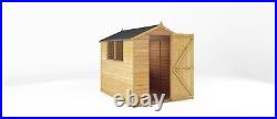 Waltons 7x5 Wooden Garden Shed Overlap Apex Single Door Windows Storage 7ft 5ft
