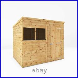 Waltons 8x6 Wooden Garden Shed Shiplap T&G Pent Roof Window Storage Shed 8ft 8ft