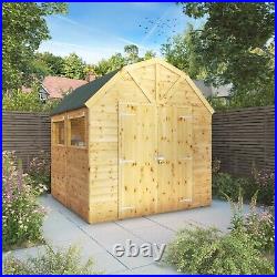 Waltons Dutch Barn Workshop Shed Shiplap T&G Garden Wooden Storage Shed 8x8 8ft