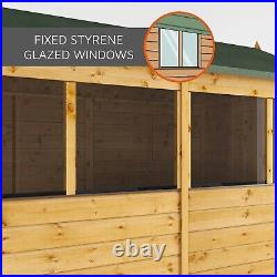Waltons Garden Shed Overlap Apex Wooden Storage Shed with Window 10 x 6 10ft 6ft