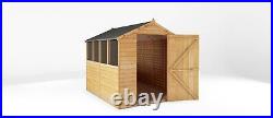 Waltons Garden Shed Overlap Apex Wooden Storage Single Door Shed 8 x 6 8ft 6ft