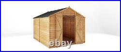 Waltons Garden Shed Overlap Apex Wooden Windowless Storage Shed 10 x 8 10ft 8ft