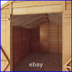 Waltons Garden Shed Overlap Apex Wooden Windowless Storage Shed 12 x 8 12ft 8ft