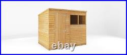 Waltons Garden Shed Overlap Pent Wooden Single Door Storage Shed 8 x 6 8ft x 6ft