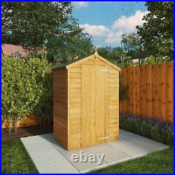Waltons Garden Shed Overlap Windowless Apex Wooden Storage Shed 3 x 4 3ft x 4ft