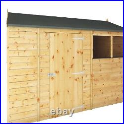 Waltons Shiplap Garden Shed Wooden Storage Outdoor Reverse Apex 10 x 6 10ft 6ft