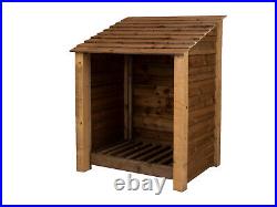 Wooden Log Store 4ft Garden Storage Width 990mm x Height 1260mm x Depth 880mm