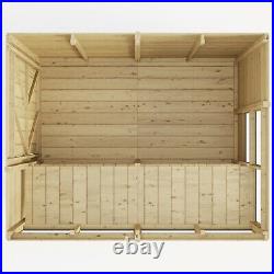 Wooden Potting Shed Pent Greenhouse Shelving Outdoor 8x6-16x6 Garden Plant Store